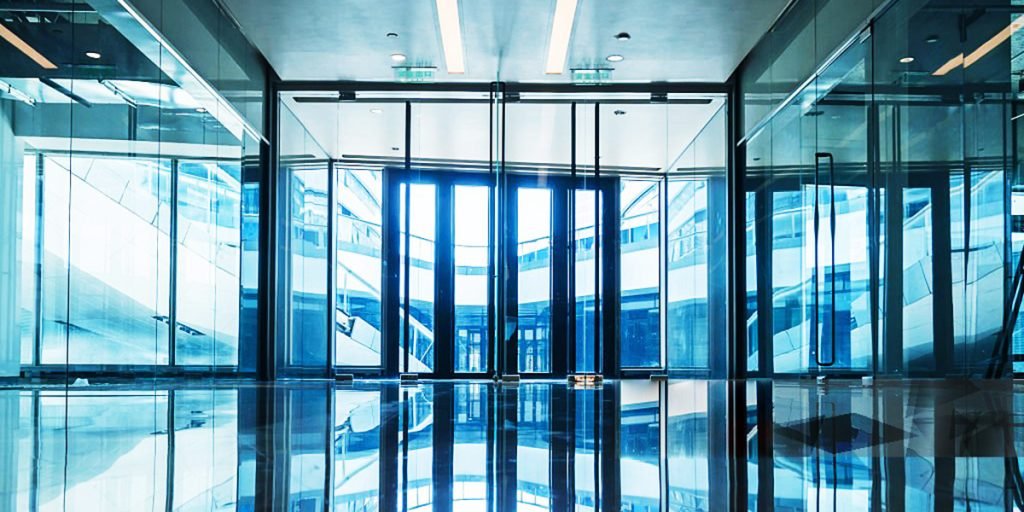 Glass auto door Slider