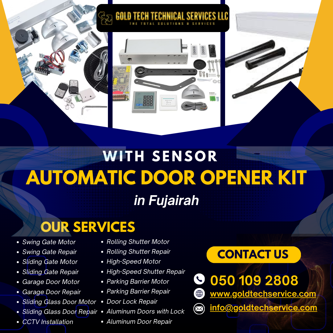 Automatic door opener kit with sensor in Fujairah