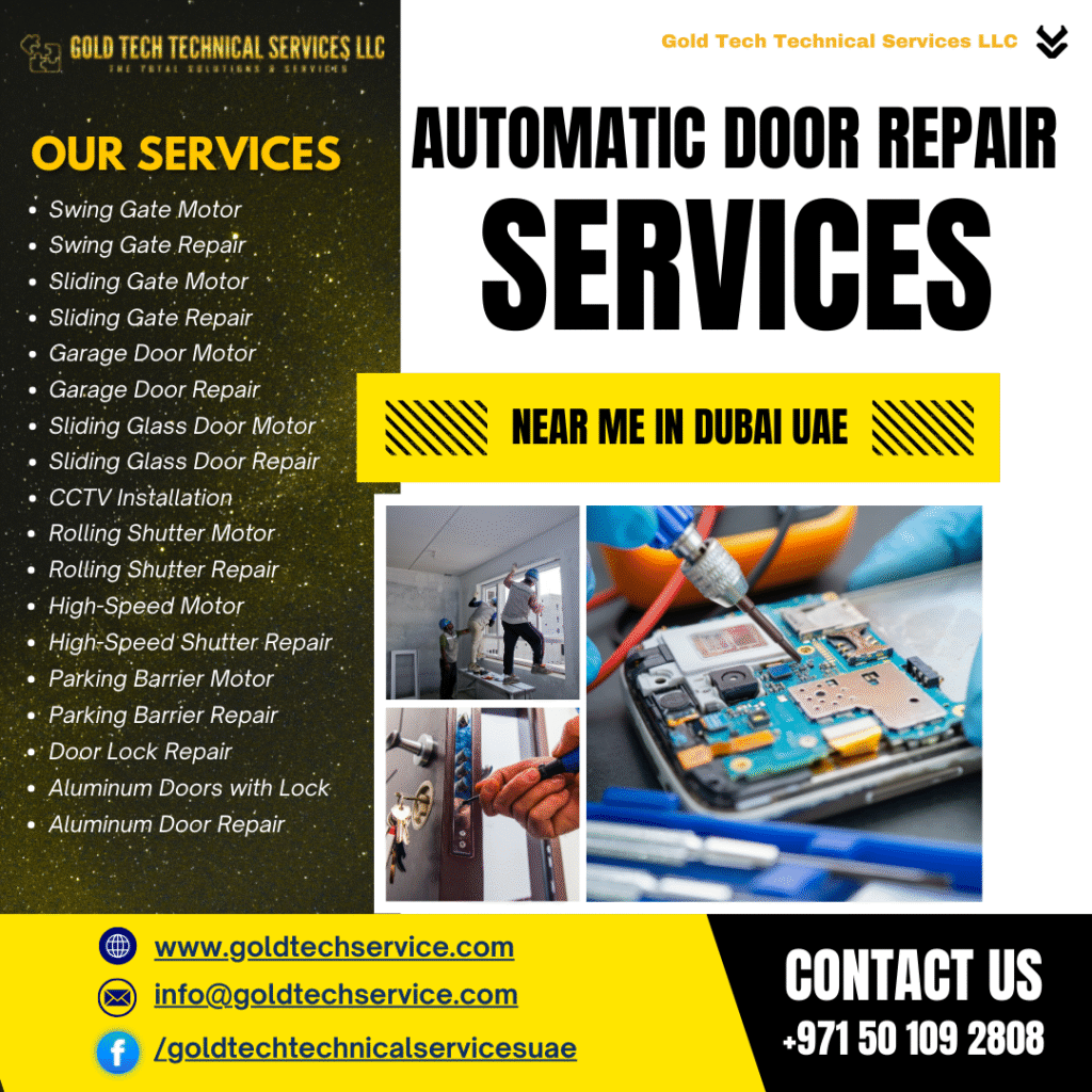 Automatic door repair service near me in Dubai UAE