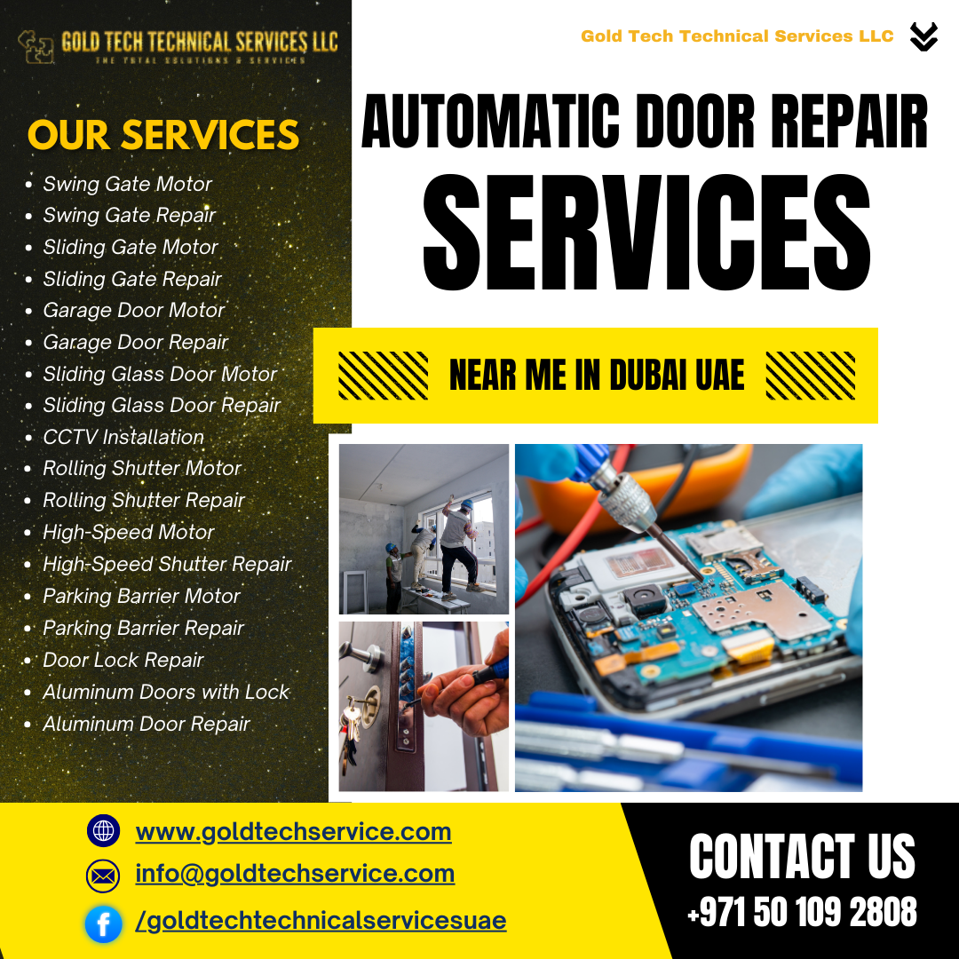 Automatic door repair service near me in Dubai UAE