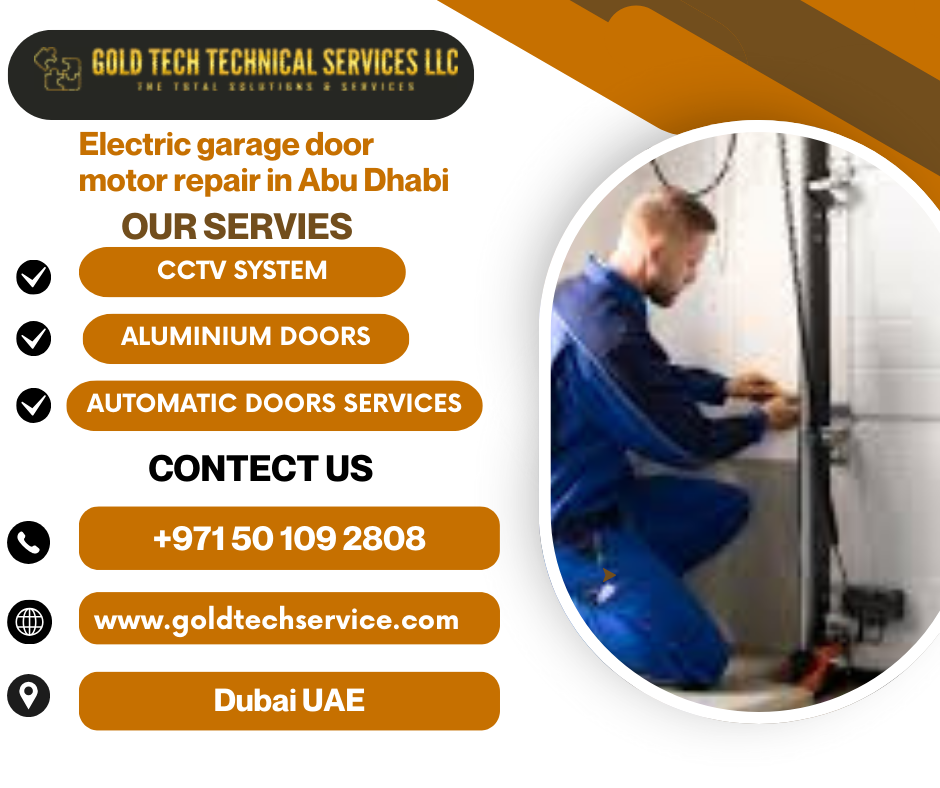 Electric garage door motor repair in Abu Dhabi