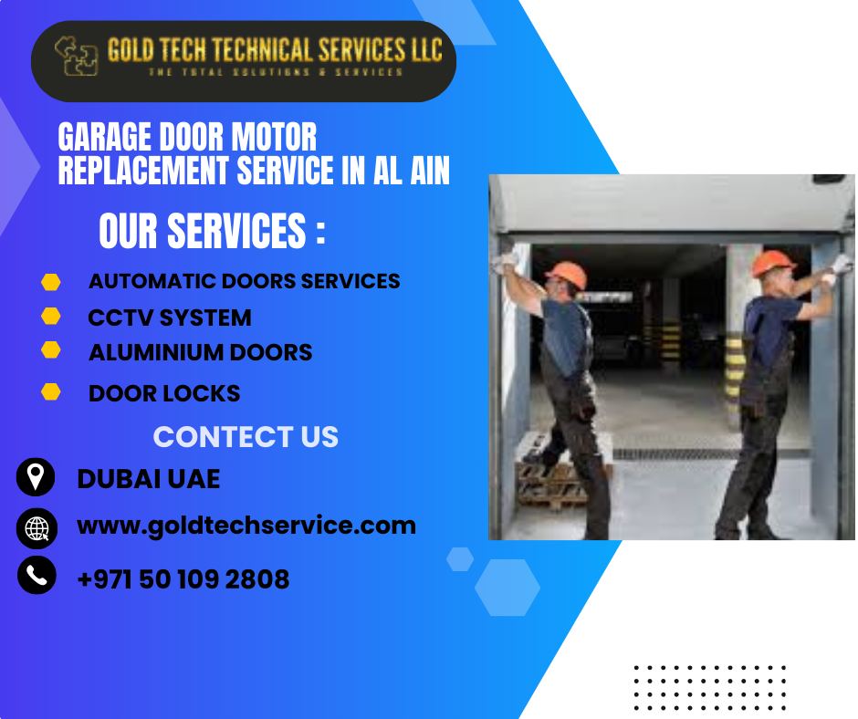 Garage door motor replacement service in Al Ain