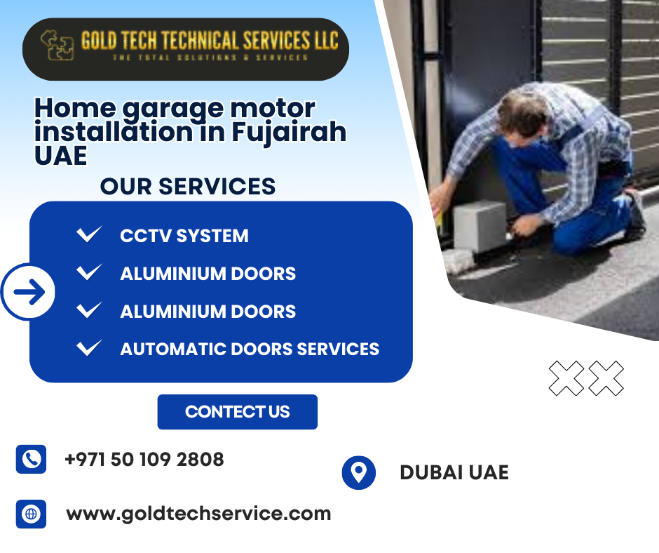 Home garage motor installation in Fujairah UAE