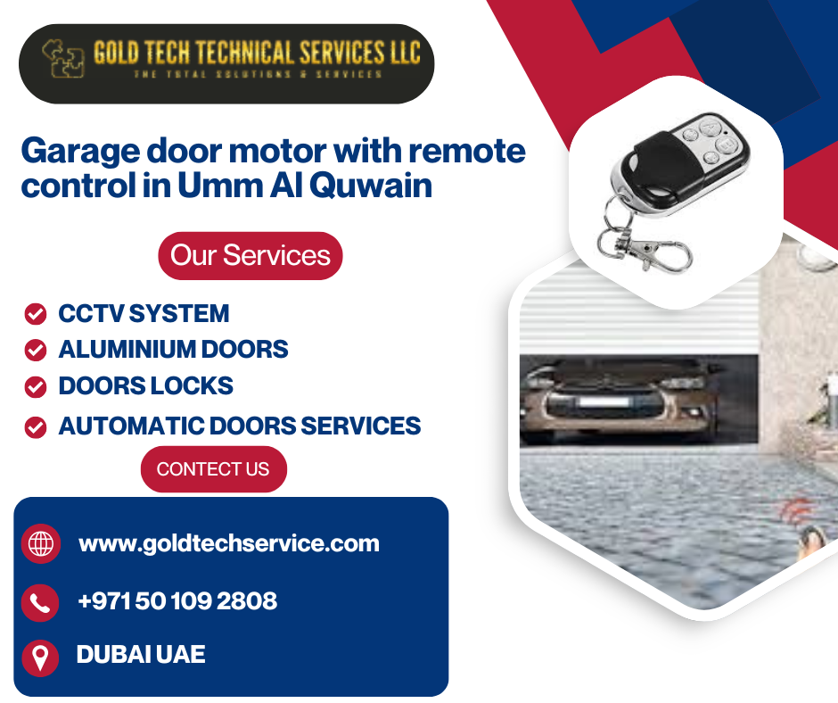 Garage door motor with remote control in Umm Al Quwain