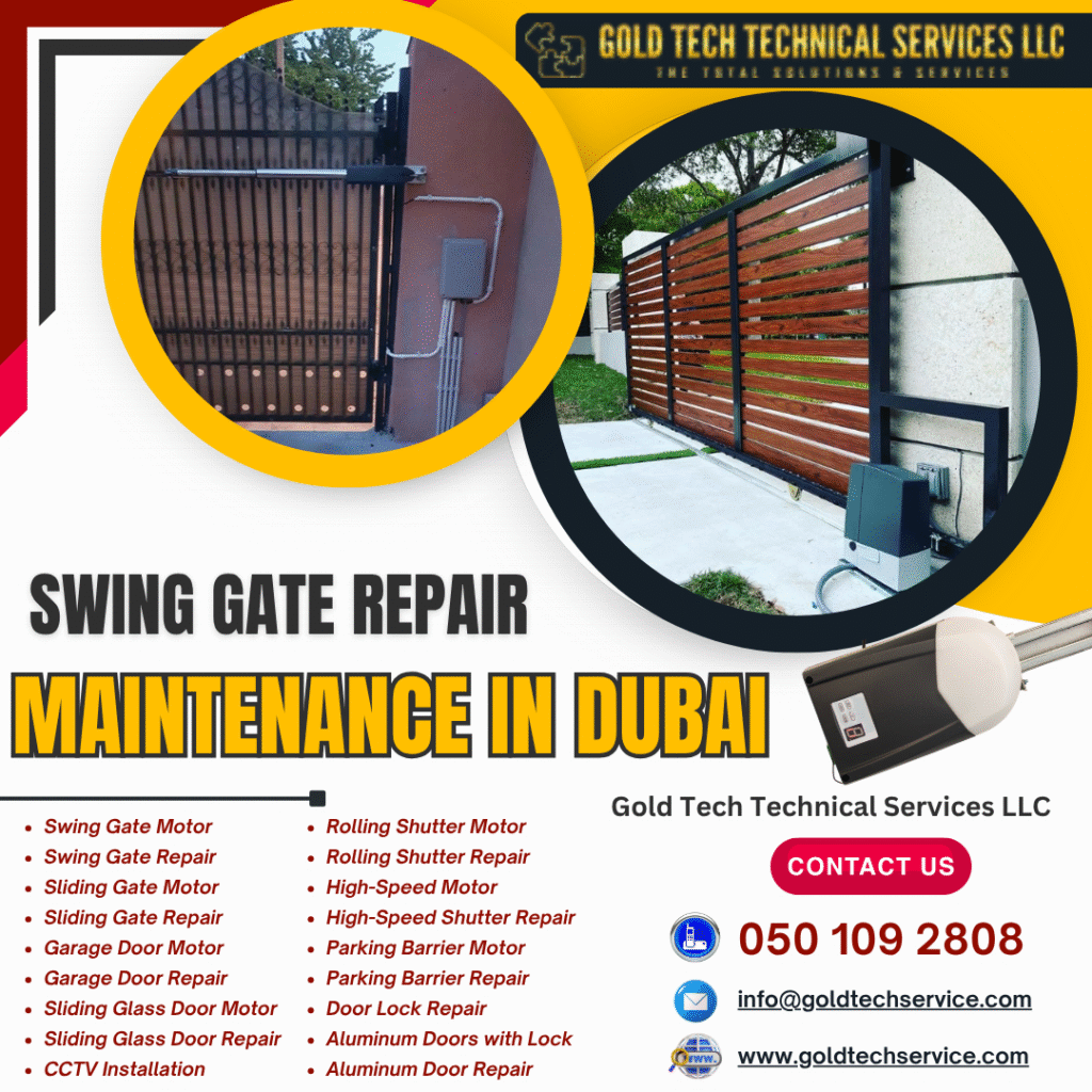 Swing Gate Repair Maintenance in Dubai
